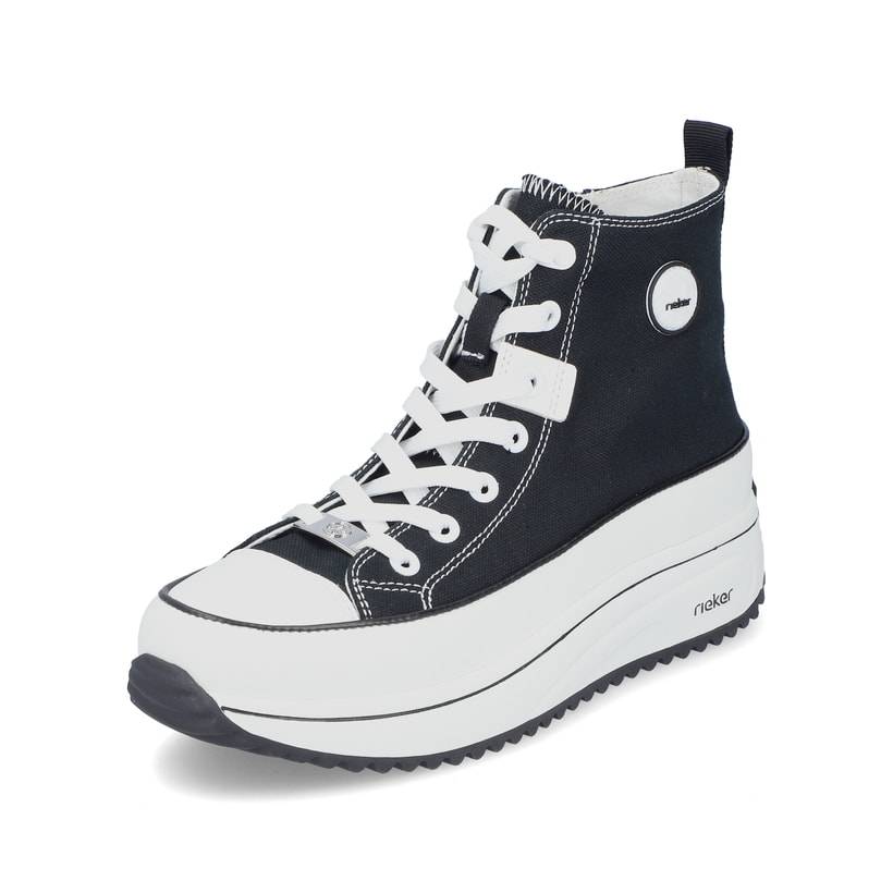 Rieker Artikelnummer 90010-00 Rieker Damen Sneaker High Tiefschwarz
