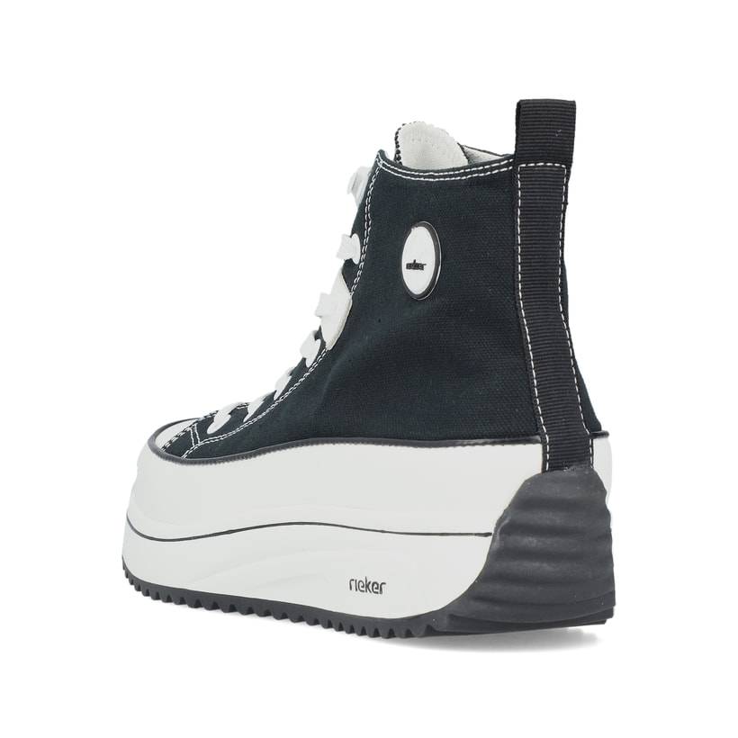 Rieker Artikelnummer 90010-00 Rieker Damen Sneaker High Tiefschwarz
