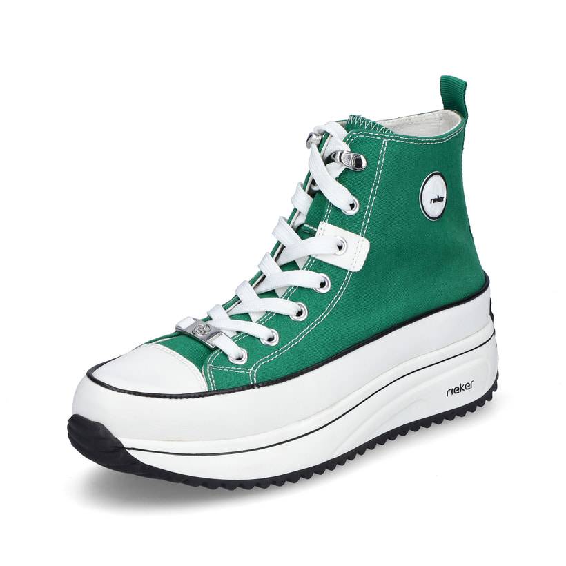 Rieker Artikelnummer 90010-52 Rieker Damen Sneaker High Grasgrün