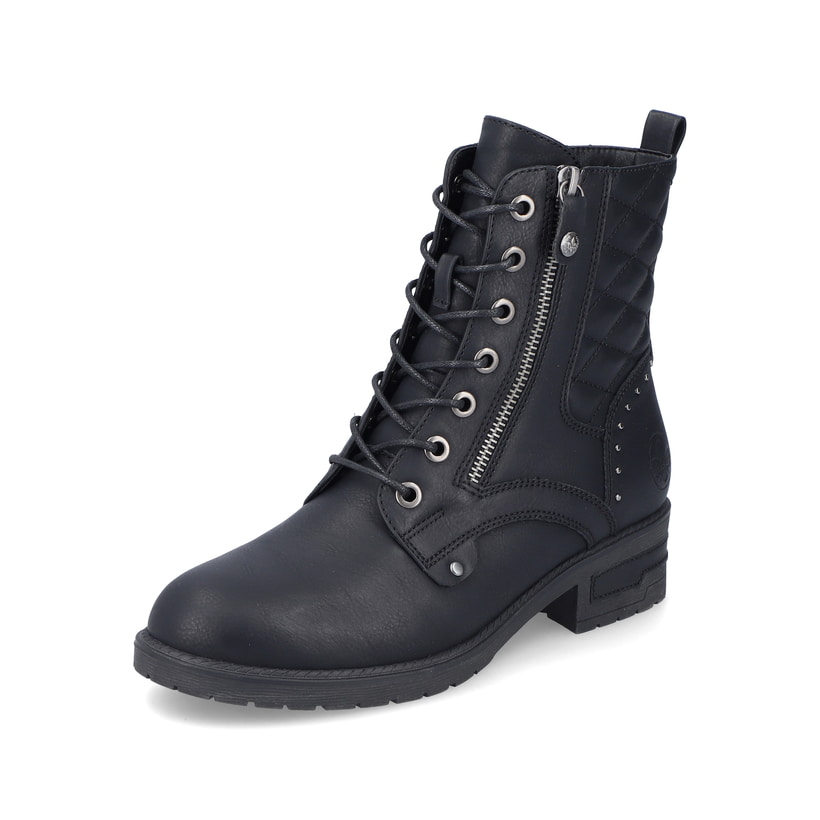 Rieker Artikelnummer 91611-00 Rieker Damen Biker Boots Nachtschwarz