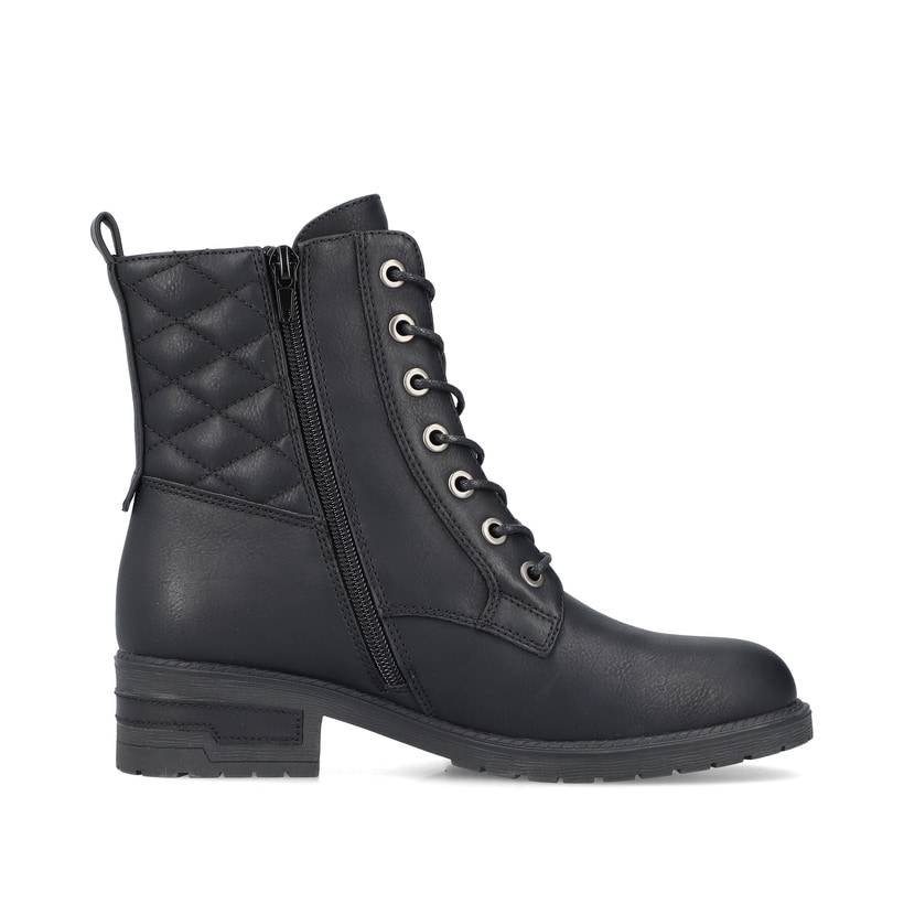 Rieker Artikelnummer 91611-00 Rieker Damen Biker Boots Nachtschwarz