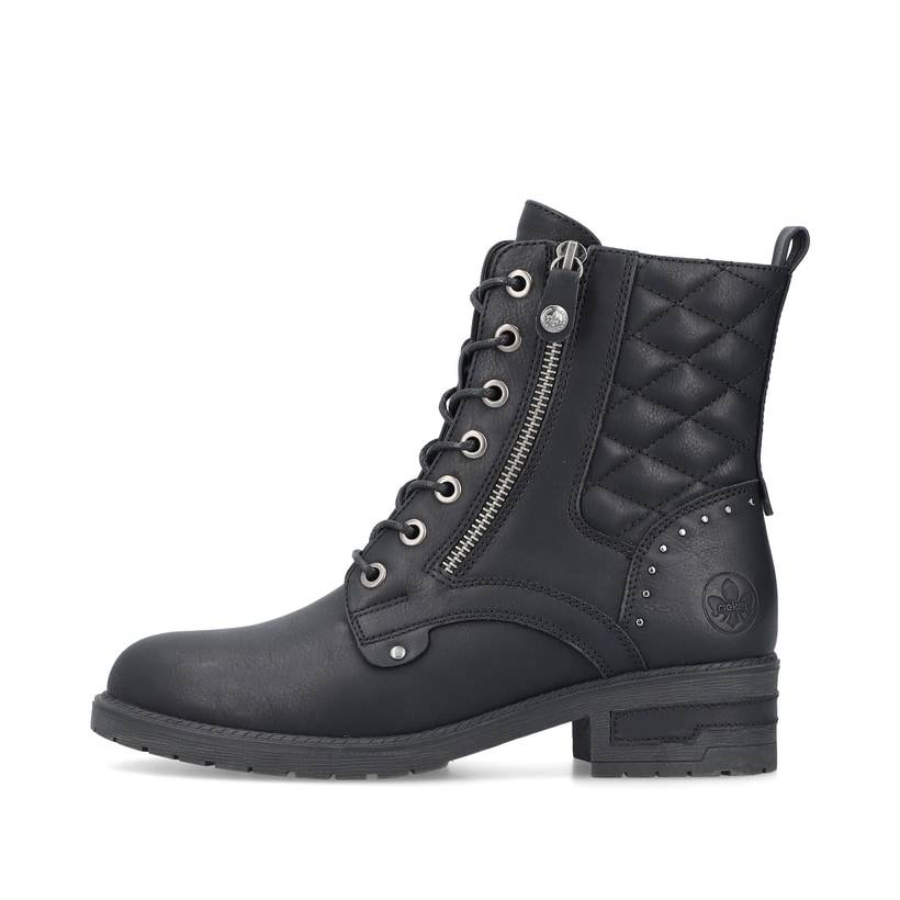 Rieker Artikelnummer 91611-00 Rieker Damen Biker Boots nachtschwarz
