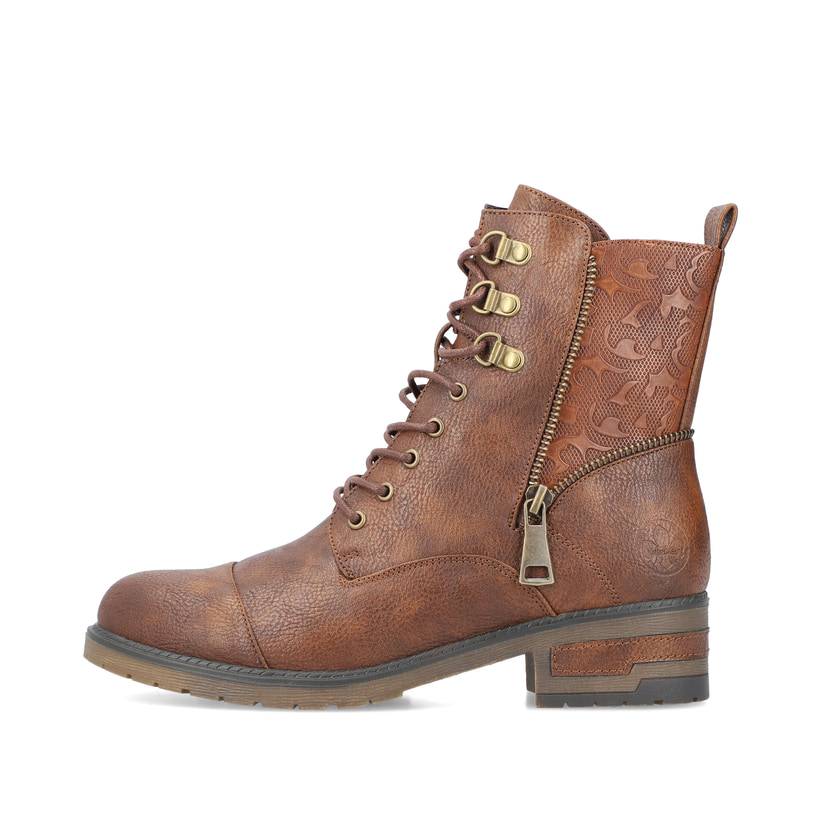 Rieker Artikelnummer 91614-24 Rieker Damen Biker Boots Schokobraun
