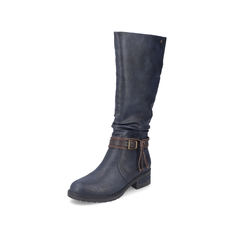 Rieker Artikelnummer 91694-14 Rieker Damen Hochschaftstiefel Graublau