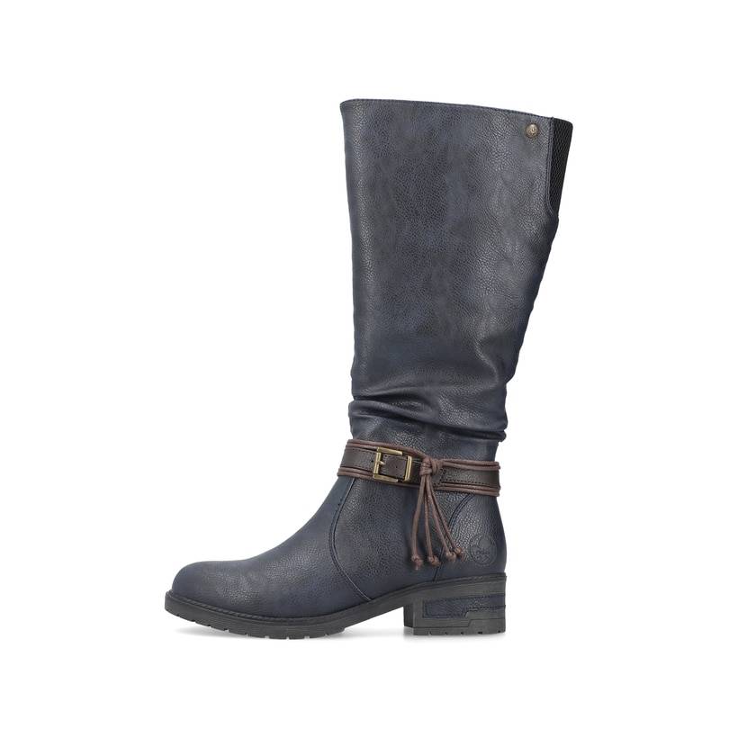 Rieker Artikelnummer 91694-14 Rieker Damen Hochschaftstiefel graublau