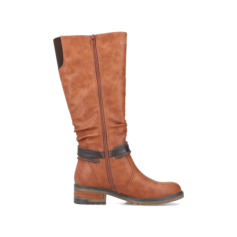 Rieker Artikelnummer 91694-24 Rieker Damen Hochschaftstiefel Nougatbraun