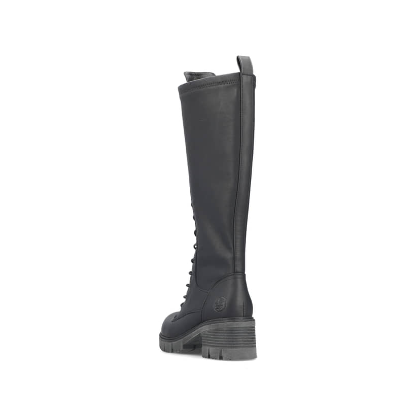 Rieker Artikelnummer 92044-00 Rieker Damen Hochschaftstiefel Nachtschwarz