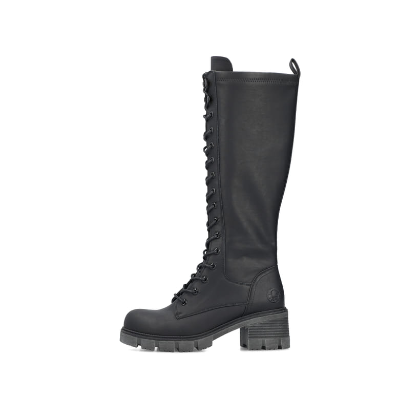 Rieker Artikelnummer 92044-00 Rieker Damen Hochschaftstiefel Nachtschwarz