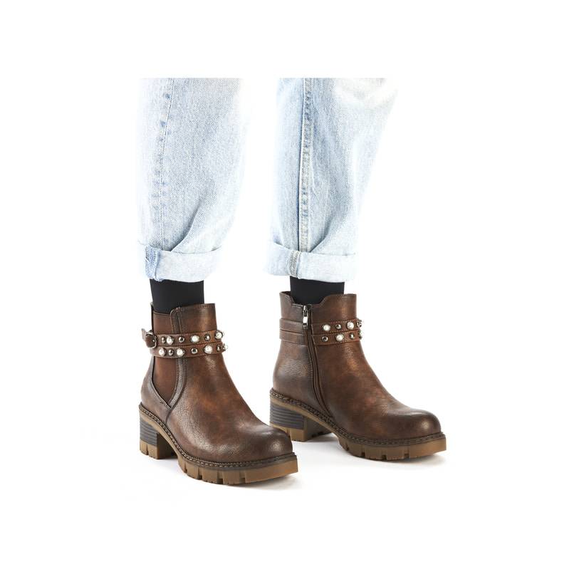 Rieker Artikelnummer 92064-25 Rieker Damen Stiefeletten Nussbraun