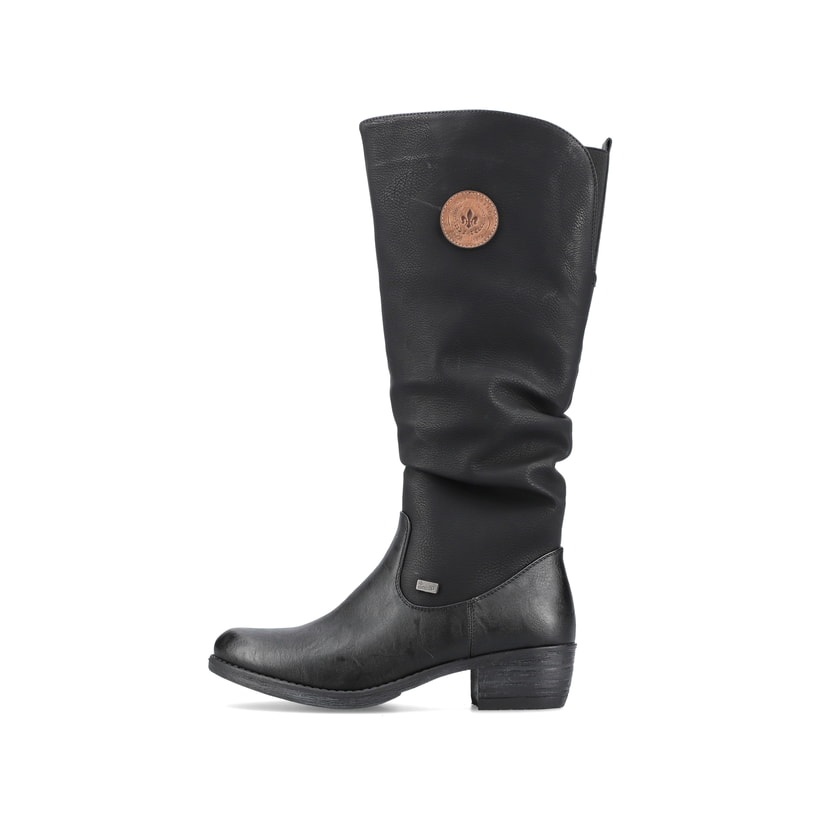 Rieker Artikelnummer 93157-00 Rieker Damen Hochschaftstiefel tiefschwarz