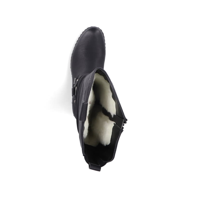 Rieker Artikelnummer 93670-00 Rieker Damen Hochschaftstiefel Nachtschwarz