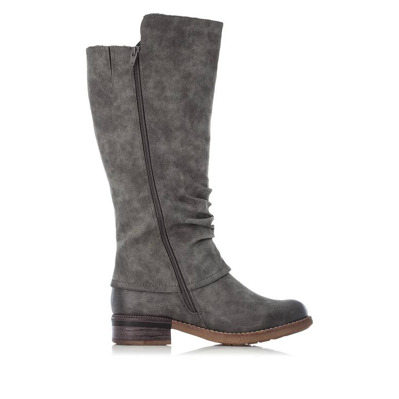 Rieker Artikelnummer 94652-45 Rieker Damen Hochschaftstiefel Grüngrau