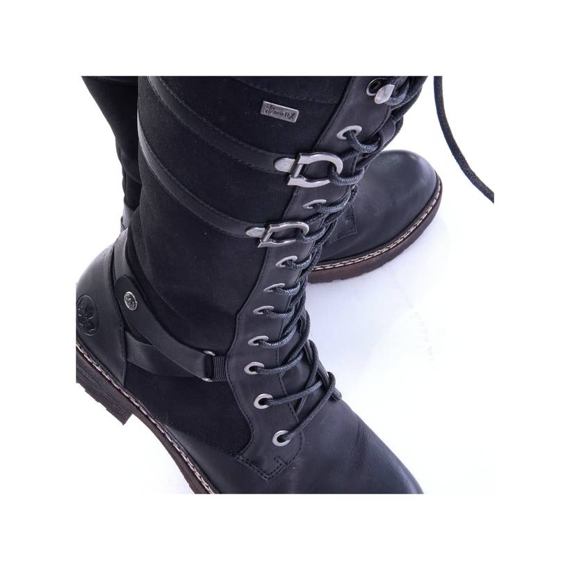Rieker Artikelnummer 94732-00 Rieker Damen Hochschaftstiefel Tiefschwarz