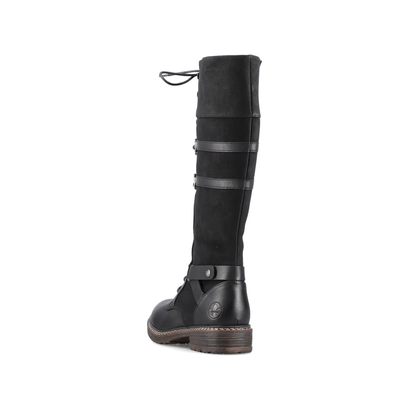 Rieker Artikelnummer 94732-00 Rieker Damen Hochschaftstiefel Tiefschwarz