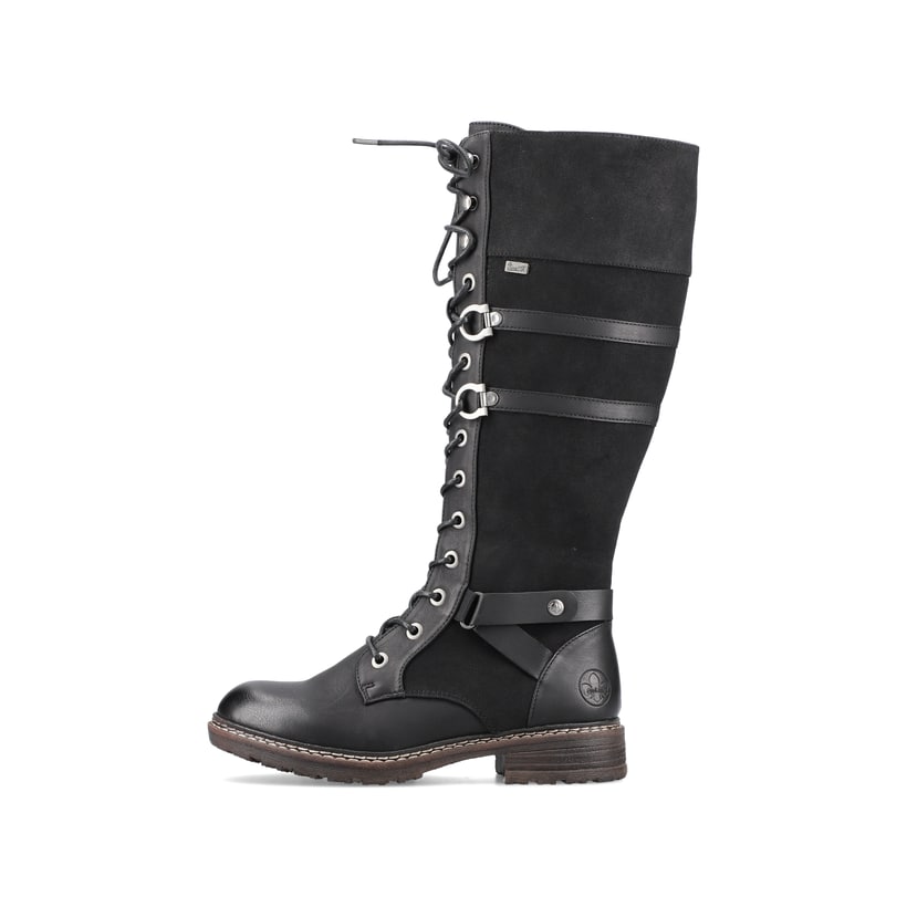 Rieker Artikelnummer 94732-00 Rieker Damen Hochschaftstiefel tiefschwarz
