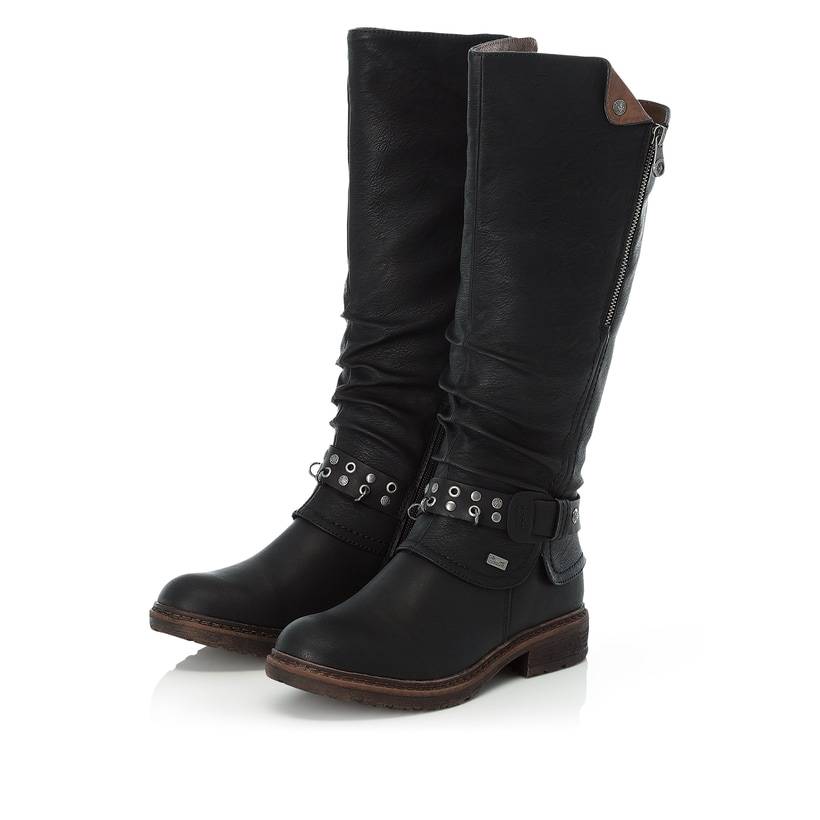 Rieker Artikelnummer 94789-00 Rieker Damen Hochschaftstiefel nachtschwarz