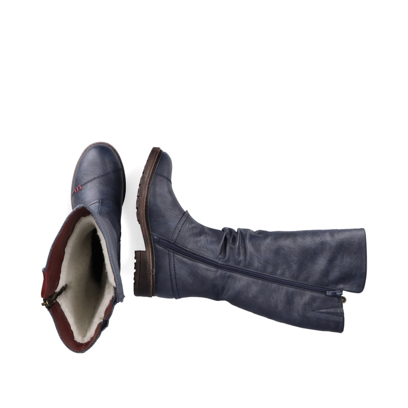 Rieker Artikelnummer 94791-14 Rieker Damen Hochschaftstiefel Ozeanblau