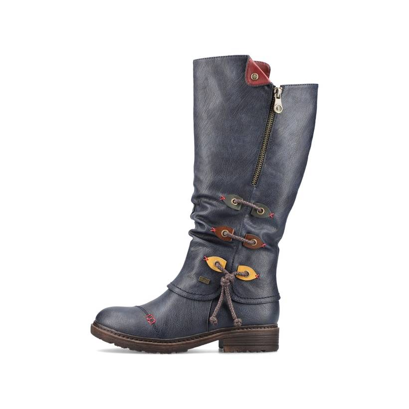 Rieker Artikelnummer 94791-14 Rieker Damen Hochschaftstiefel ozeanblau