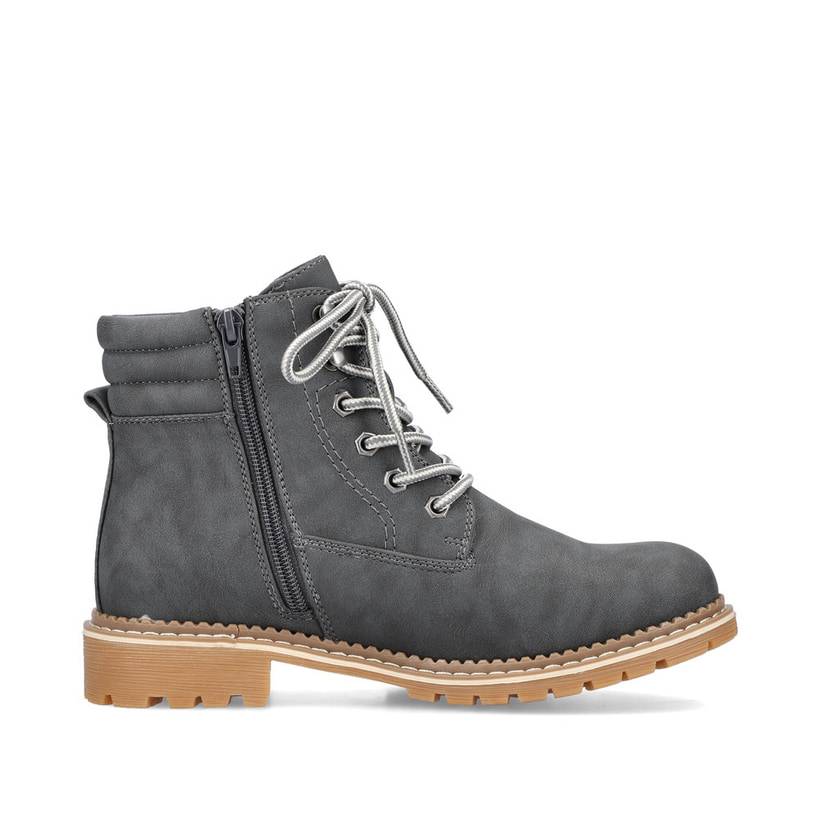 Rieker Artikelnummer 95120-45 Rieker Damen Schnürstiefel Granitgrau