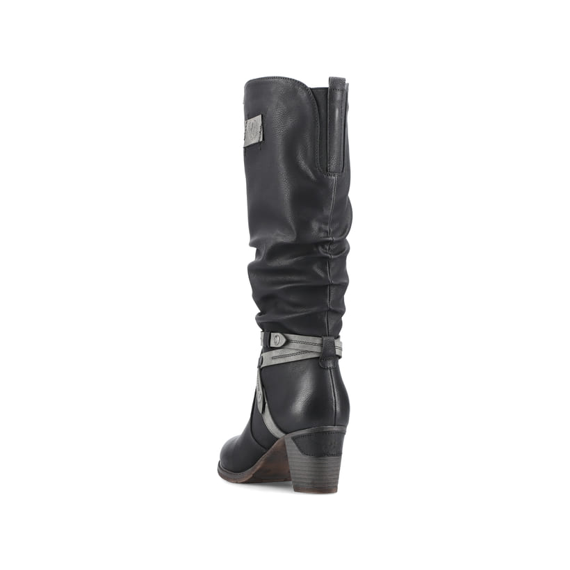Rieker Artikelnummer 96054-00 Rieker Damen Hochschaftstiefel Tiefschwarz