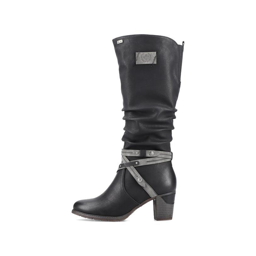 Rieker Artikelnummer 96054-00 Rieker Damen Hochschaftstiefel tiefschwarz