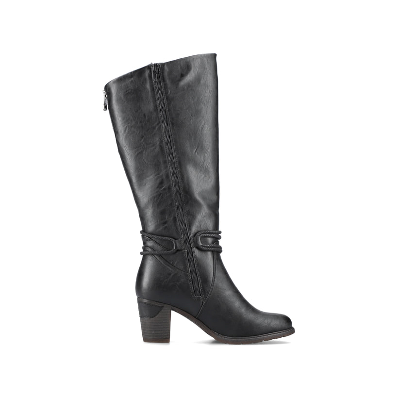 Rieker Artikelnummer 96059-00 Rieker Damen Hochschaftstiefel Tiefschwarz