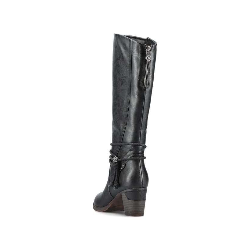 Rieker Artikelnummer 96059-00 Rieker Damen Hochschaftstiefel Tiefschwarz