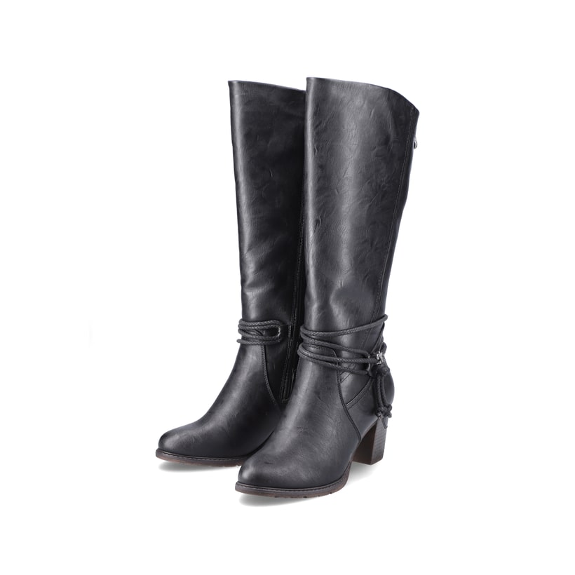 Rieker Artikelnummer 96059-00 Rieker Damen Hochschaftstiefel tiefschwarz
