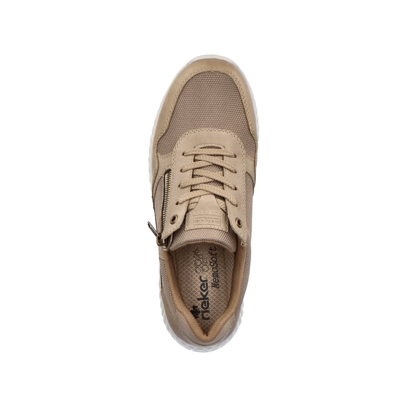 Rieker Artikelnummer B0600-64 Rieker Herren Sneaker Low Beige-reinweiß