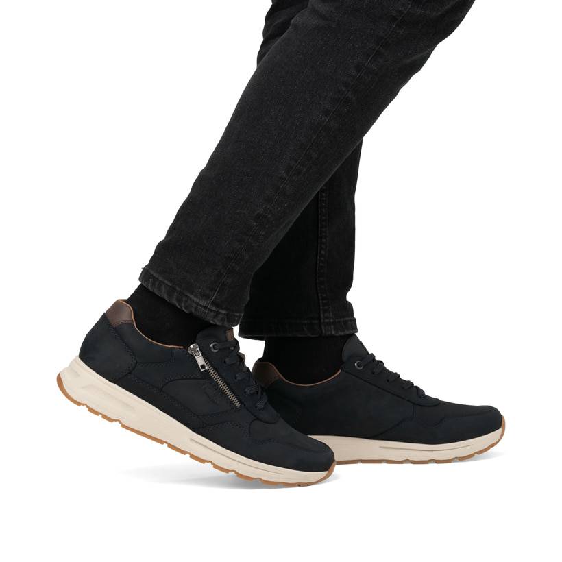 Rieker Artikelnummer B0701-15 Rieker Herren Sneaker Low Stahlblau