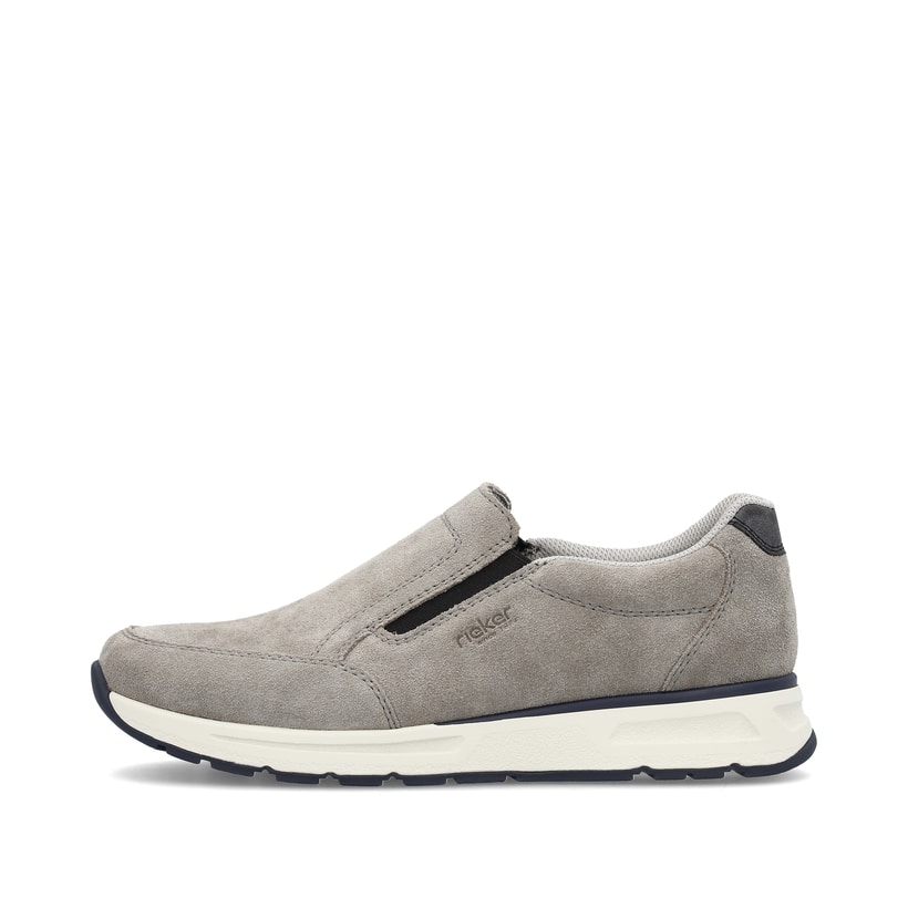 Rieker Artikelnummer B0750-42 Rieker Herren Slipper hellgrau