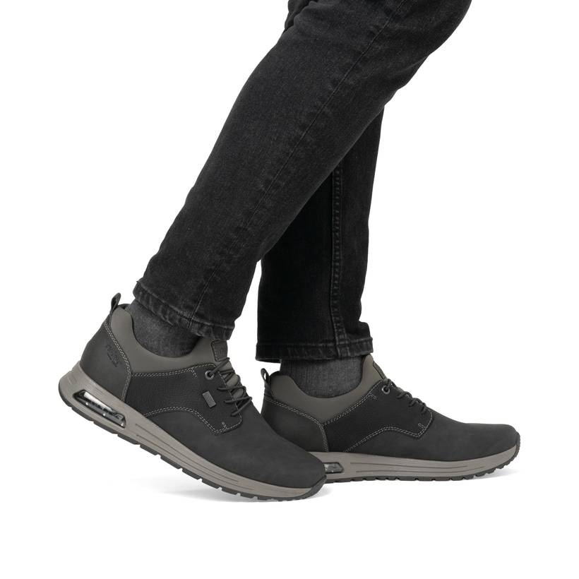 Rieker Artikelnummer B1052-00 Rieker Herren Slipper Graphitschwarz