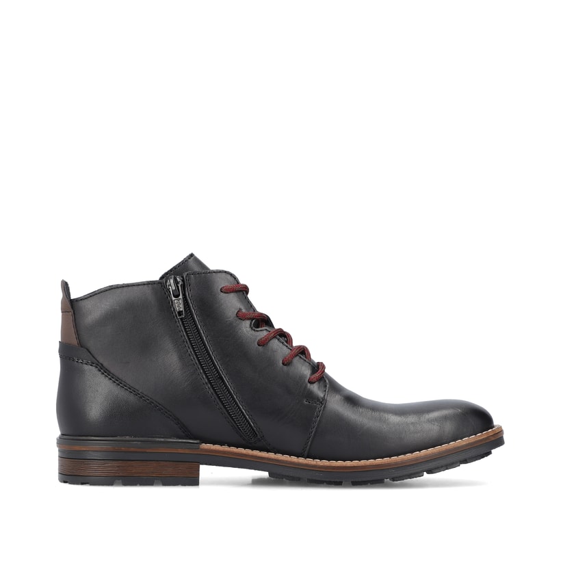 Rieker Artikelnummer B1334-00 Rieker Herren Schnürstiefel Glanzschwarz