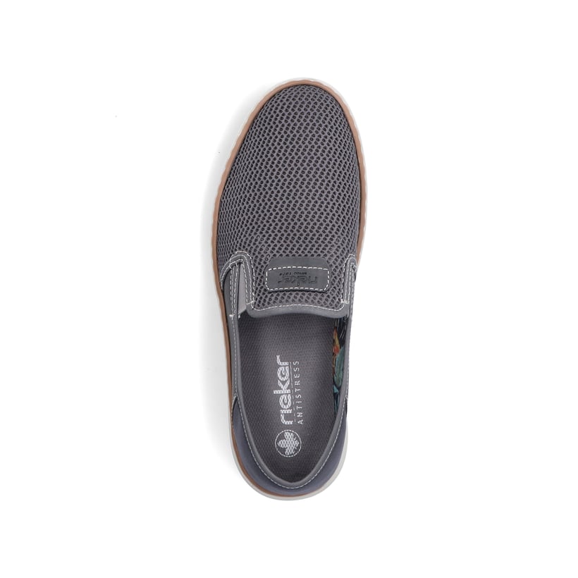 Rieker Artikelnummer B2267-45 Rieker Herren Slipper Steingrau