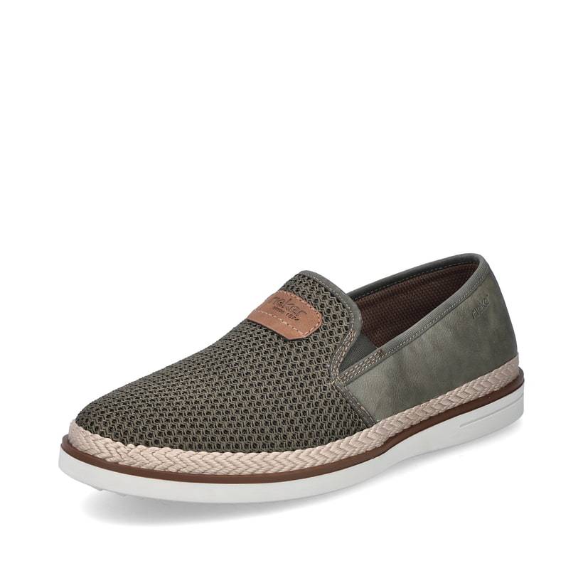 Rieker Artikelnummer B2366-54 Rieker Herren Slipper Khaki-grün
