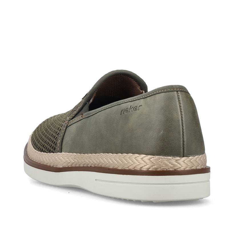 Rieker Artikelnummer B2366-54 Rieker Herren Slipper Khaki-grün