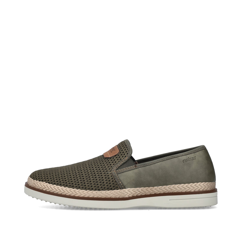 Rieker Artikelnummer B2366-54 Rieker Herren Slipper Khaki-grün