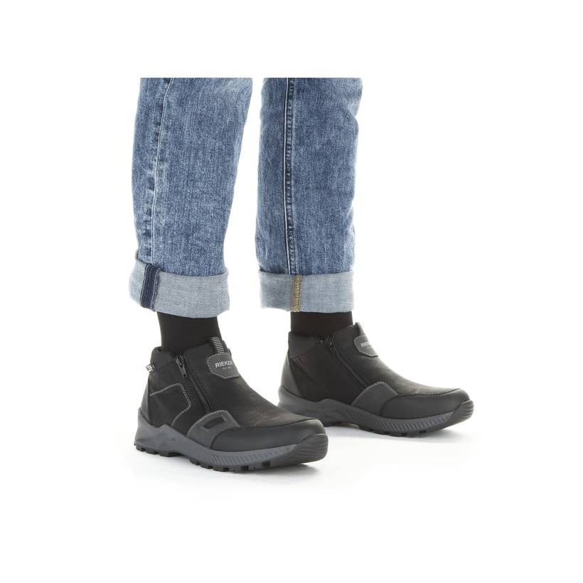 Rieker Artikelnummer B3250-00 Rieker Herren Slipper Asphaltschwarz