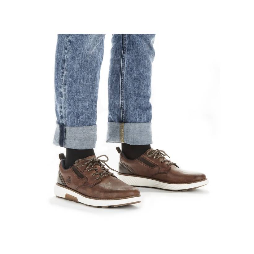Rieker Artikelnummer B3301-22 Rieker Herren Schnürschuhe Kastanienbraun