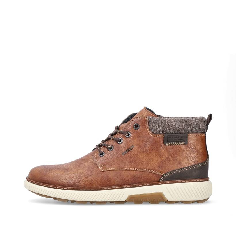 Rieker Artikelnummer B3330-25 Rieker Herren Schnürstiefel nussbraun