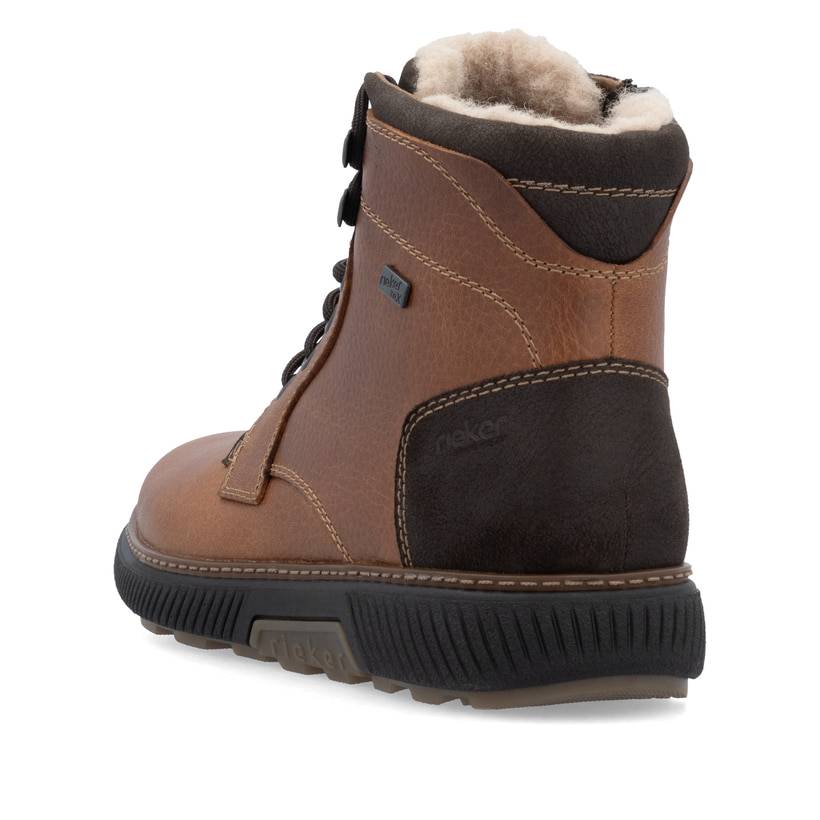 Rieker Artikelnummer B3333-22 Rieker Herren Schnürstiefel Holzbraun