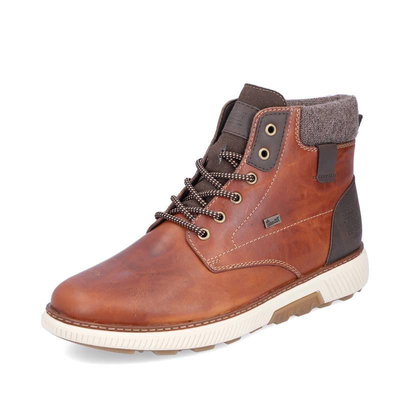 Rieker Artikelnummer B3343-24 Rieker Herren Schnürstiefel Karamellbraun