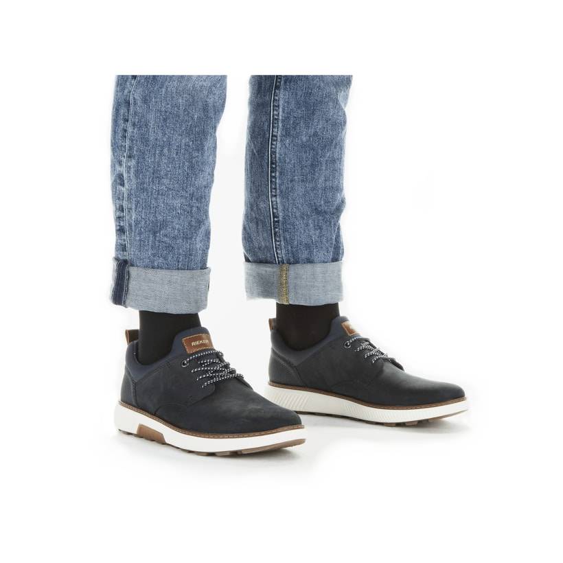 Rieker Artikelnummer B3360-14 Rieker Herren Slipper Schieferblau