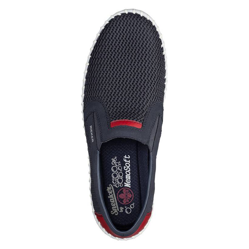 Rieker Artikelnummer B4554-14 Rieker Herren Slipper Schieferblau