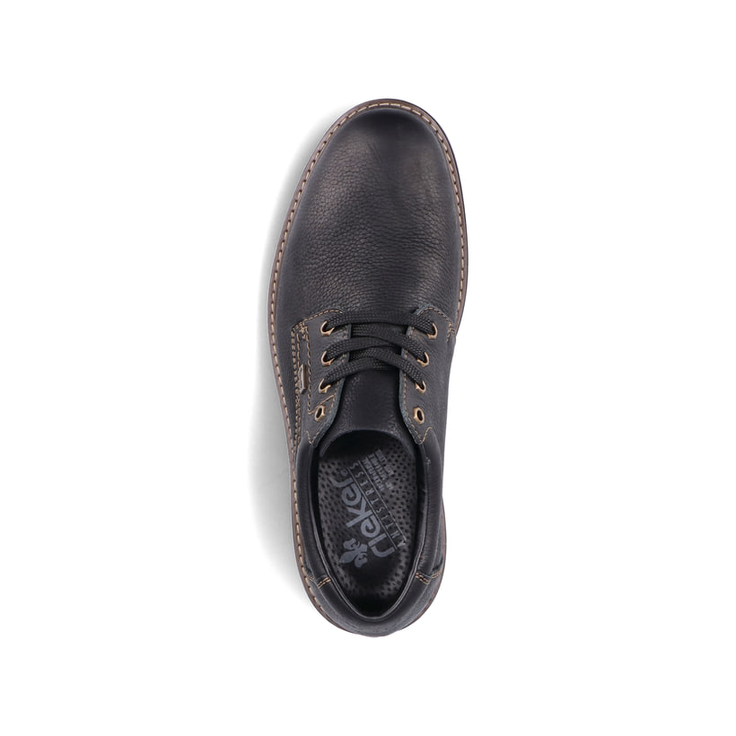 Rieker Artikelnummer B4610-00 Rieker Herren Schnürschuhe Nachtschwarz