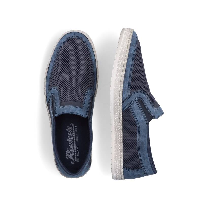 Rieker Artikelnummer B5264-14 Rieker Herren Slipper Meeresblau
