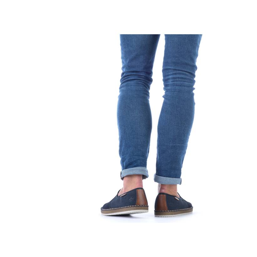 Rieker Artikelnummer B5265-14 Rieker Herren Slipper Pazifikblau