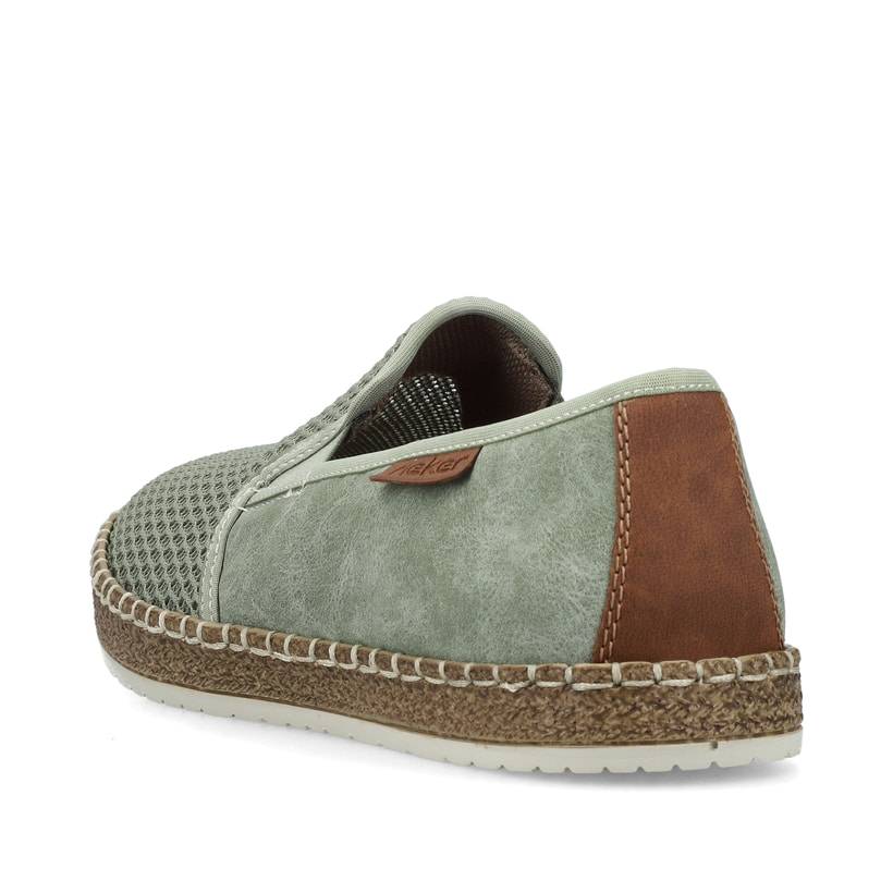 Rieker Artikelnummer B5265-52 Rieker Herren Slipper Grüngrau