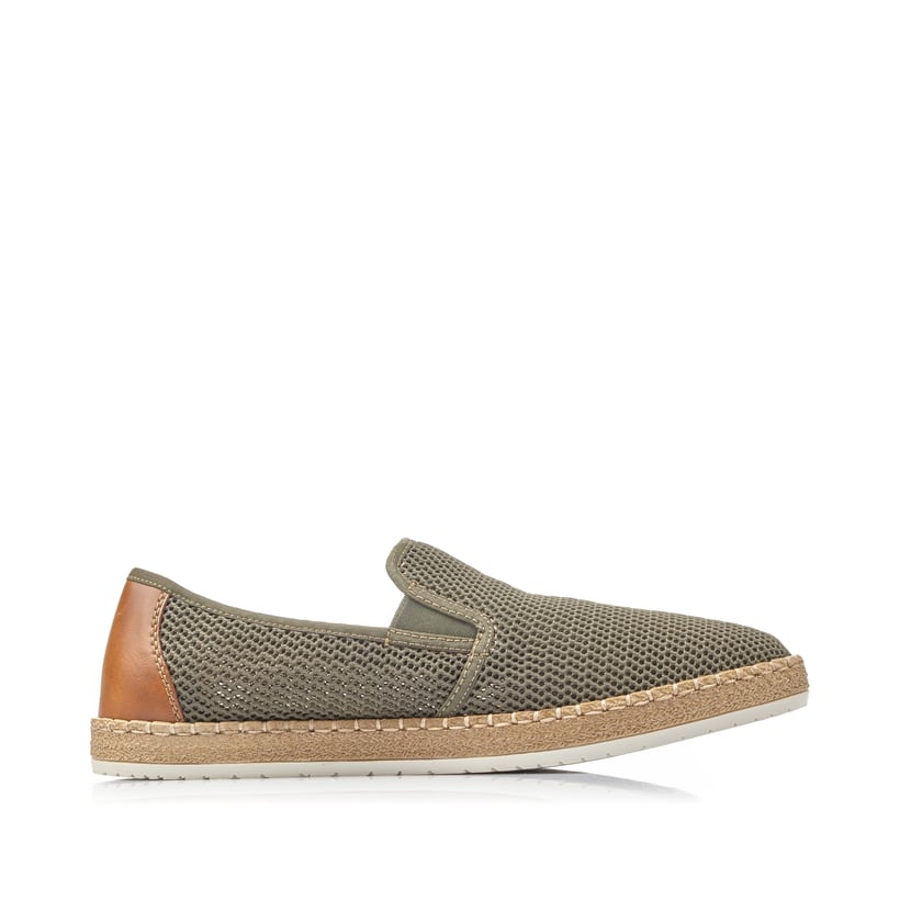 Rieker Artikelnummer B5276-54 Rieker Herren Slipper Olivgrün