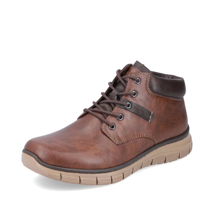 Rieker Artikelnummer B5635-25 Rieker Herren Schnürstiefel Nussbraun